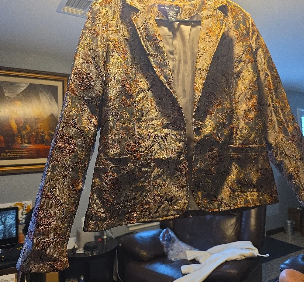 New York & Company Black Label with Multicolor Jacquard Detail - Picture 4 of 15